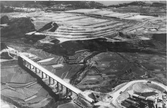 写真：第二神明道路と乙木ジェームス山付近