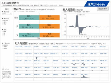 国勢調査＿人口の移動状況（50万人以上の市)